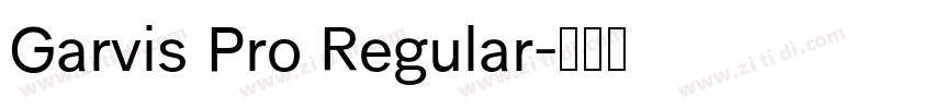 Garvis Pro Regular字体转换 Garvis Pro Regular字体转换